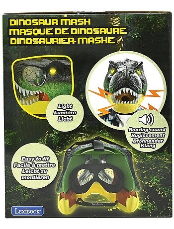 Realistisch dinosaurusmasker met geluid- en lichteffecten