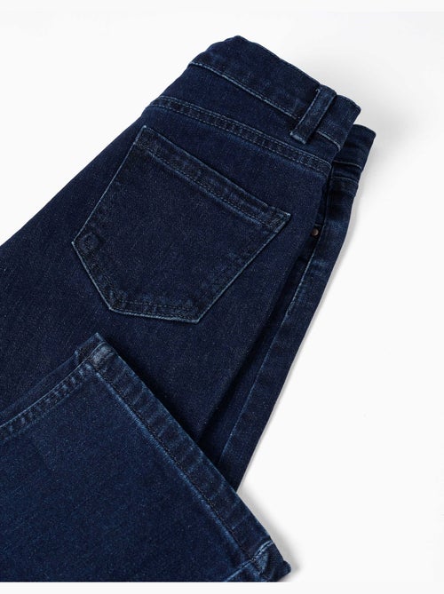 Recht model denim broek met 5 zakken - Kiabi Recht model denim broek met 5 zakken - Kiabi
