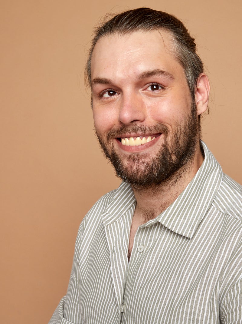 Recht overhemd - collectie makkelijk aan te trekken KAKI - Kiabi