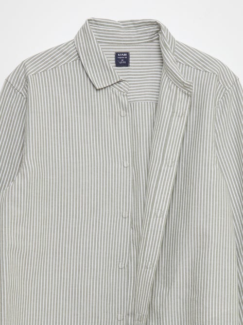 Recht overhemd - collectie makkelijk aan te trekken - Kiabi