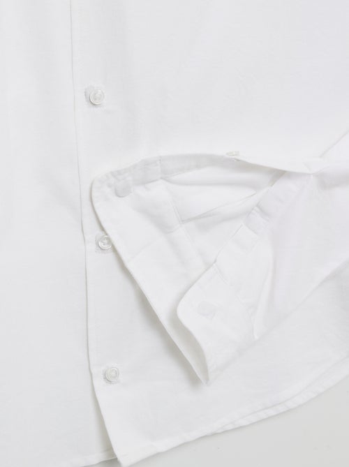 Recht overhemd - collectie makkelijk aan te trekken - Kiabi