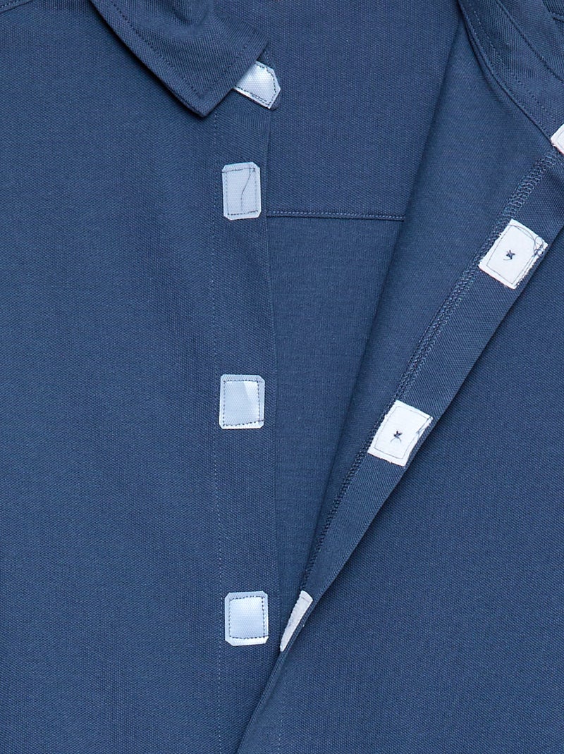 Recht overhemd - gemakkelijk aan te trekken collectie Blauw - Kiabi