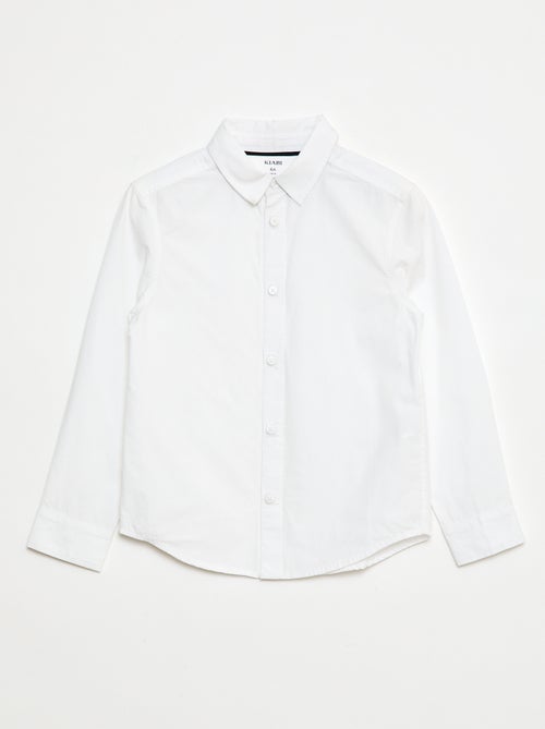 Recht overhemd - magnetisch aan mouwboorden en sluiting - So Easy - Kiabi Recht overhemd - magnetisch aan mouwboorden en sluiting - So Easy - Kiabi