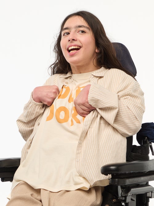 Recht overhemd met strepen - So Easy - Kiabi