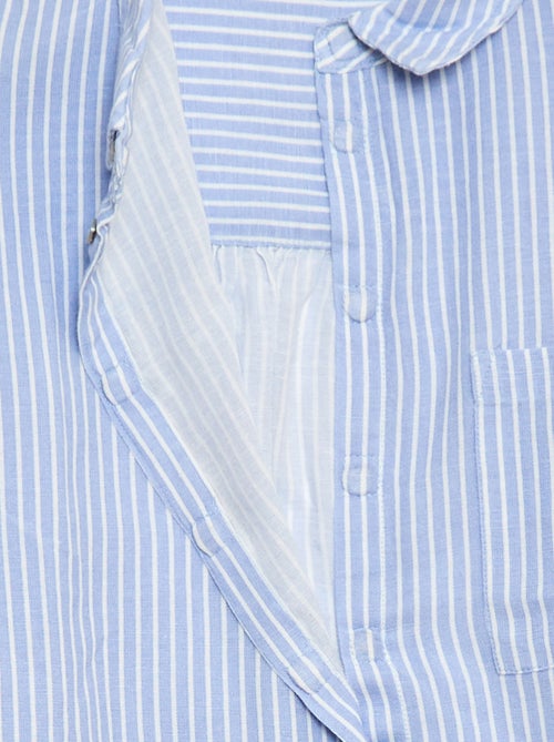 Recht overhemd met strepen - So Easy - Kiabi