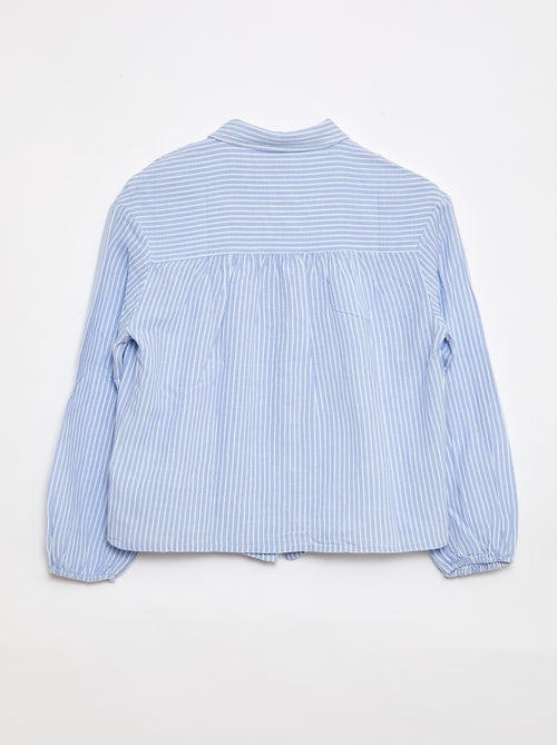 Recht overhemd met strepen - So Easy - Kiabi