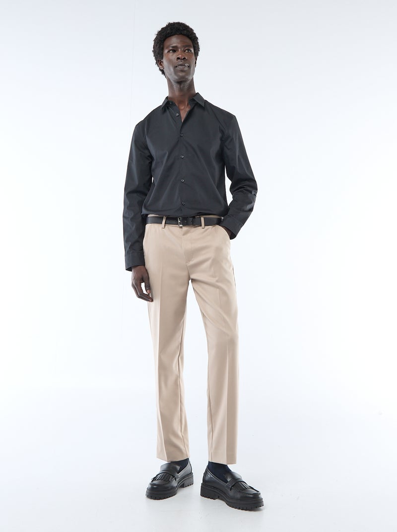 Recht overhemd zwart - Kiabi