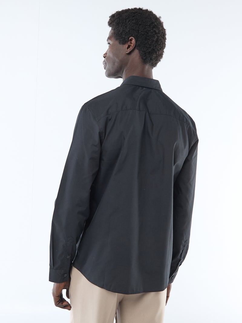 Recht overhemd zwart - Kiabi