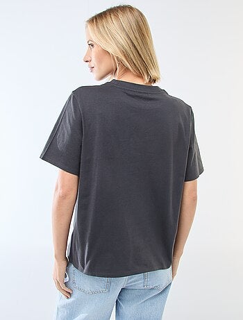 Recht T-shirt met 'Stitch'-print