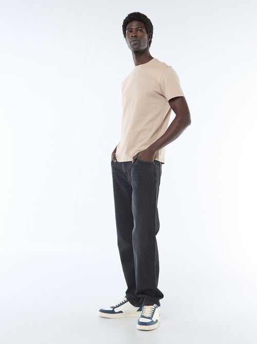 Recht T-shirt van effen jersey - Kiabi