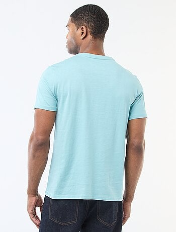 Recht T-shirt van effen jersey