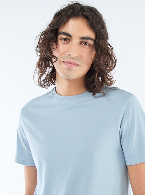 Recht T-shirt van effen jersey - Kiabi Recht T-shirt van effen jersey - Kiabi