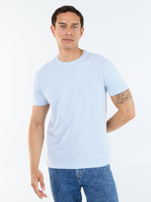 Recht T-shirt van effen jersey - Kiabi Recht T-shirt van effen jersey - Kiabi