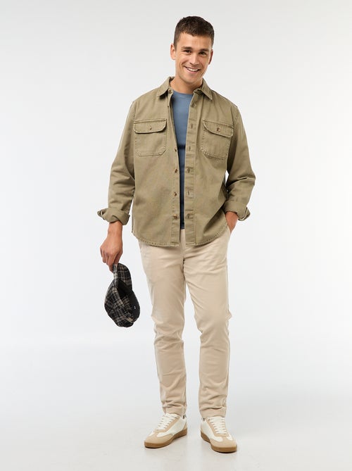 Recht T-shirt van effen jersey - Kiabi