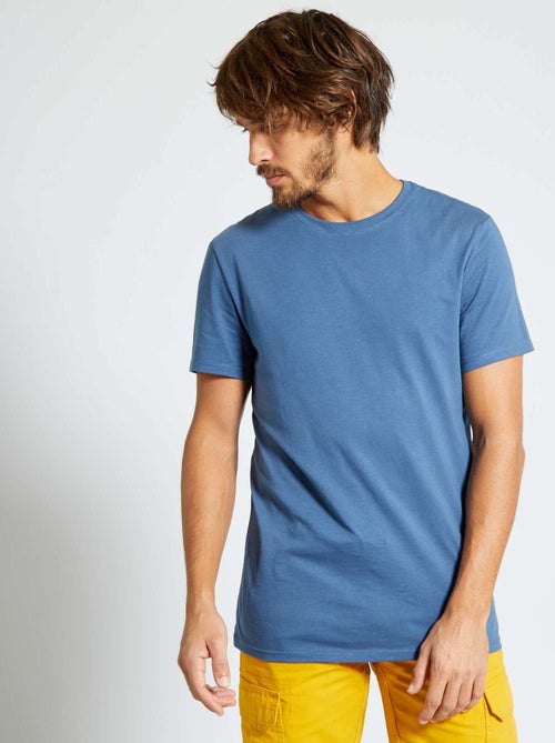 Recht T-shirt van effen jersey - Kiabi