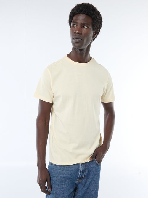 Recht T-shirt van effen jersey - Kiabi