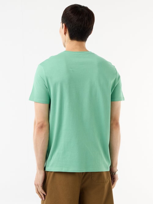 Recht T-shirt van effen jersey - Kiabi