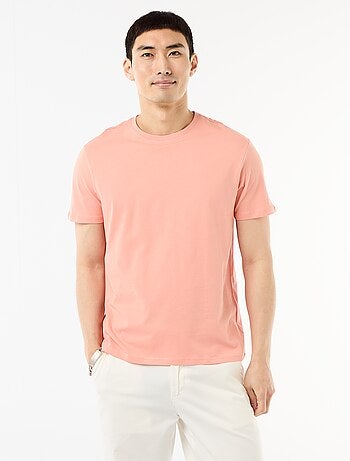 Recht T-shirt van effen jersey