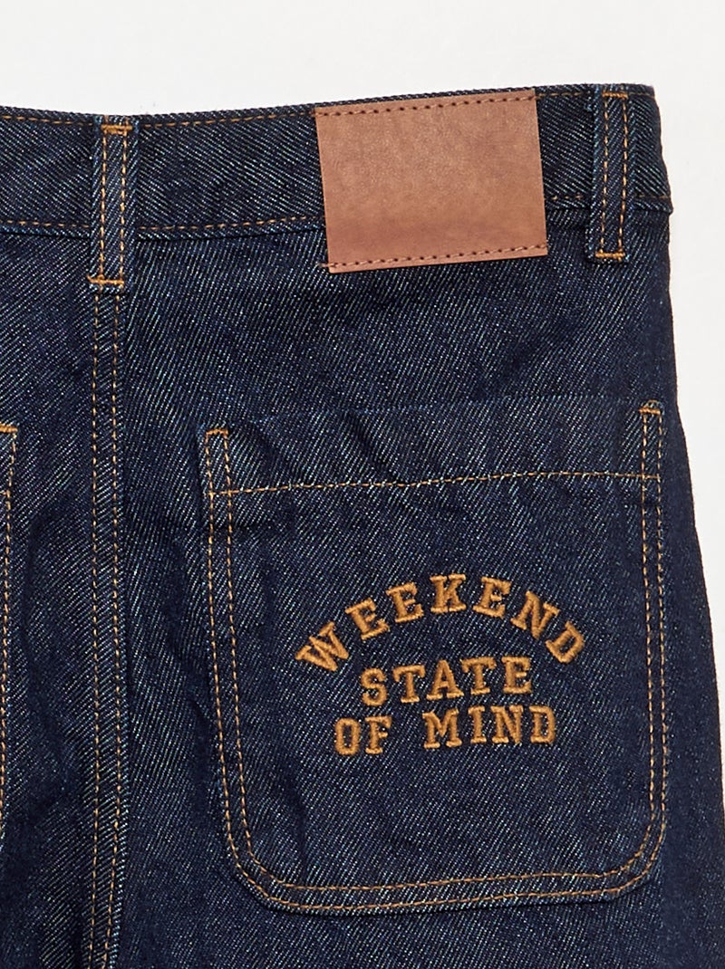 Rechte 5-pocket denim Blauw - Kiabi