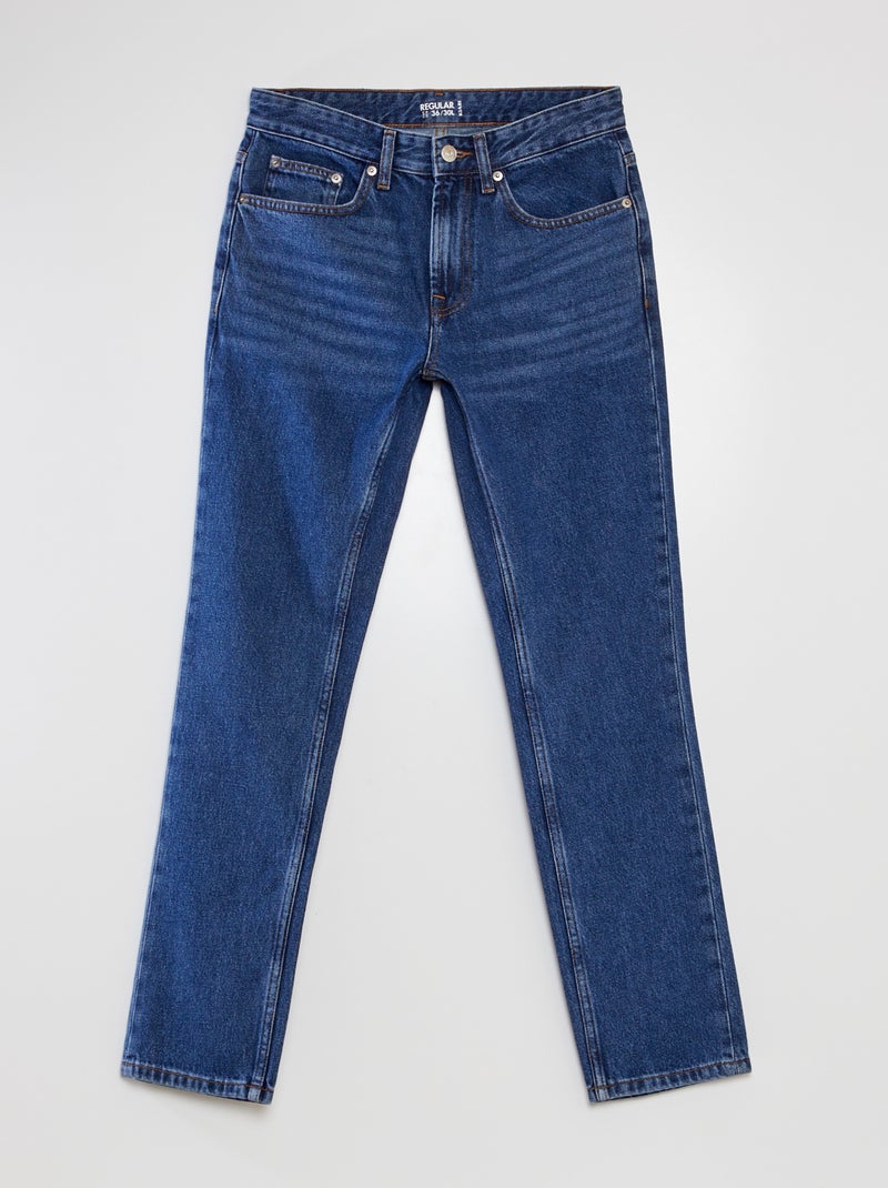 Rechte 5-pocketjeans - L30 BLAUW - Kiabi