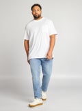 Rechte 5-pocketjeans - L30 BLAUW - Kiabi