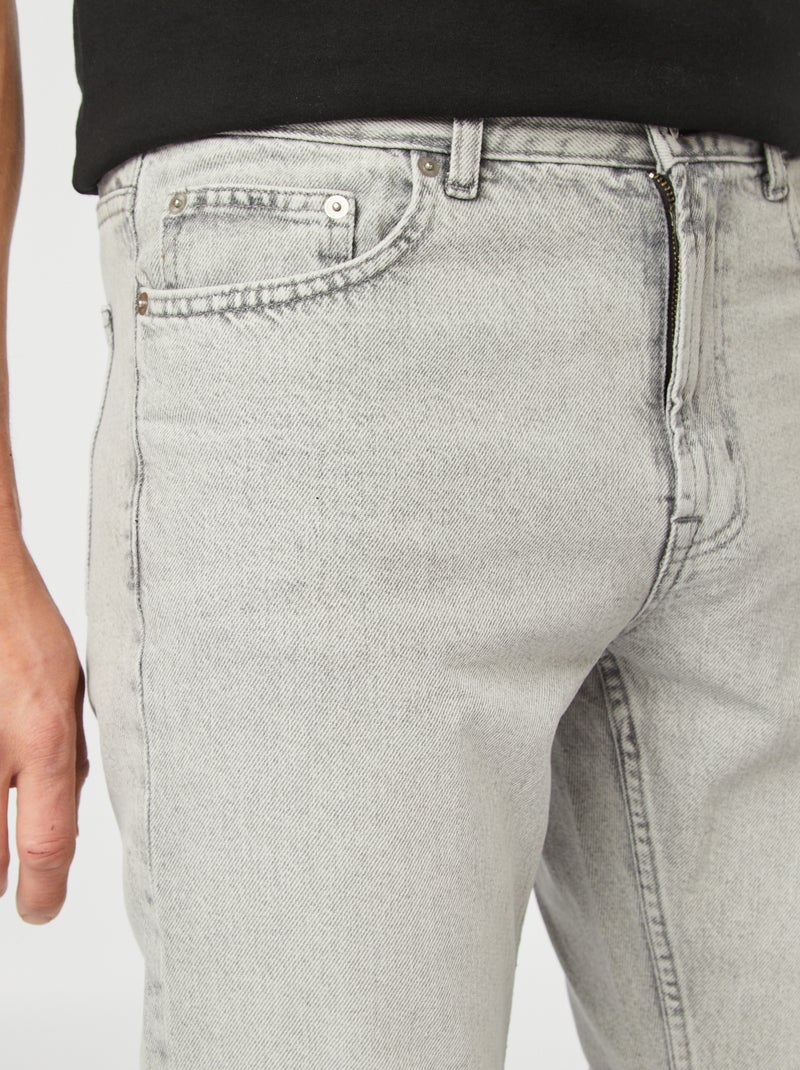 Rechte 5-pocketjeans - L30 GRIJS - Kiabi