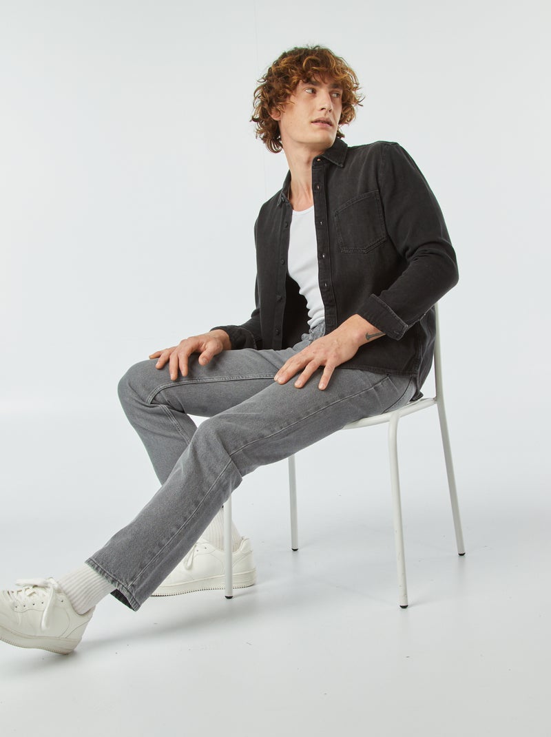 Rechte 5-pocketjeans - L30 GRIJS - Kiabi