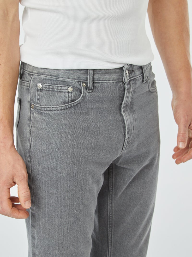 Rechte 5-pocketjeans - L30 GRIJS - Kiabi