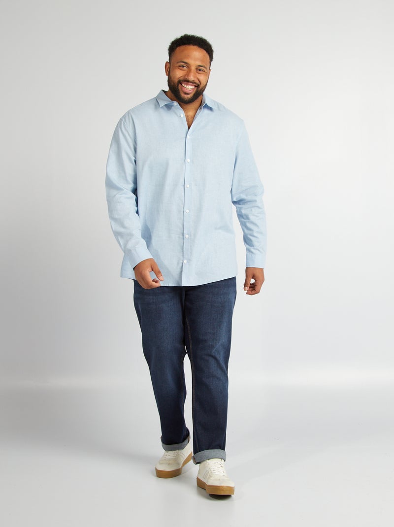 Rechte 5-pocketjeans - L32 BLAUW - Kiabi