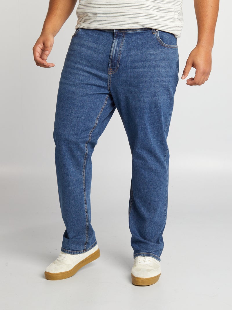 Rechte 5-pocketjeans - L32 BLAUW - Kiabi