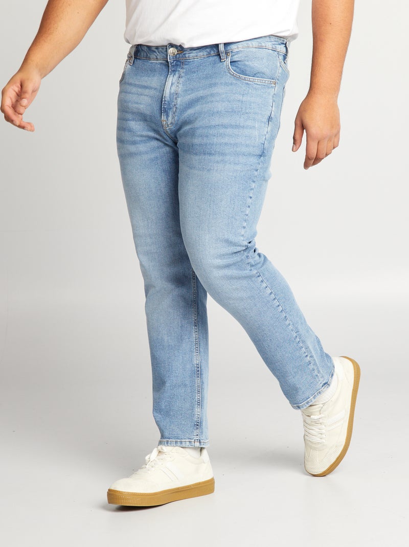 Rechte 5-pocketjeans - L34 BLAUW - Kiabi