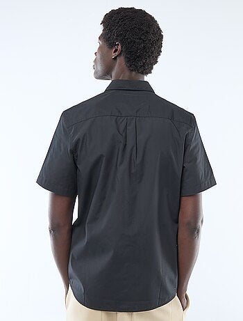 Rechte blouse met korte mouw