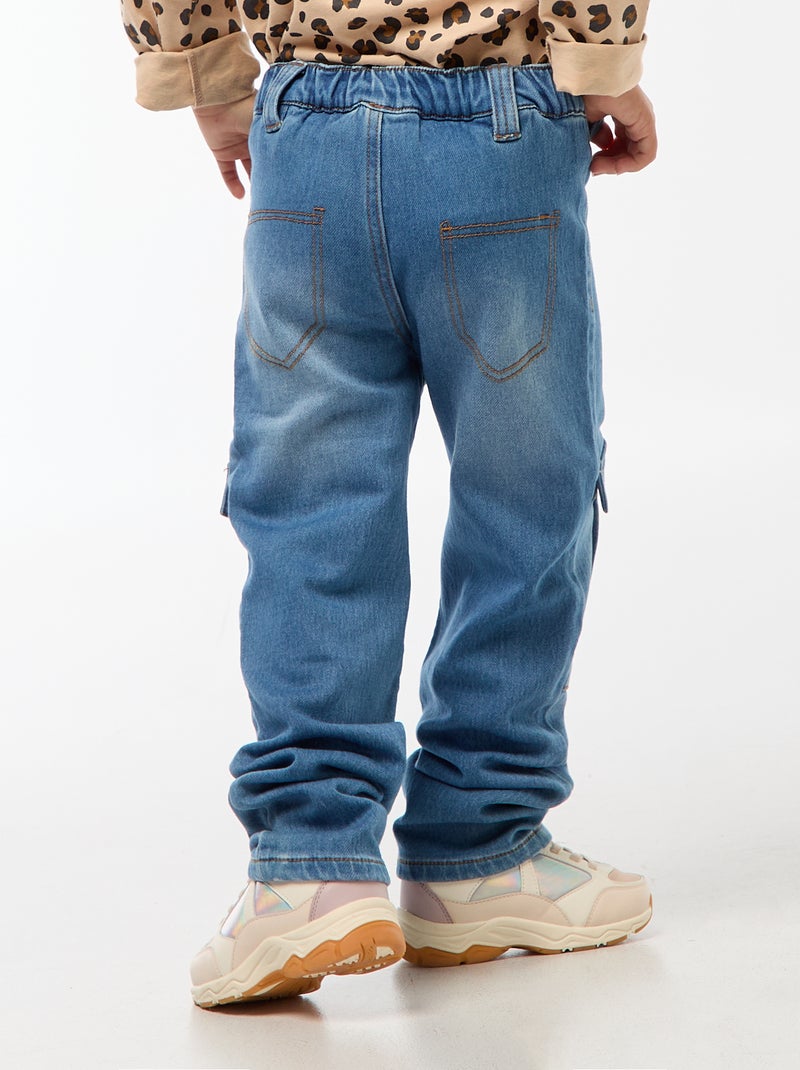 Rechte broek - gemakkelijk aan te trekken collectie BLAUW - Kiabi