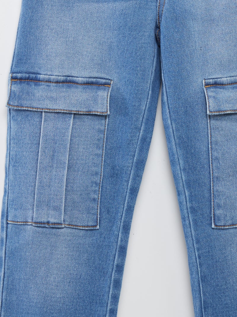 Rechte broek - gemakkelijk aan te trekken collectie BLAUW - Kiabi