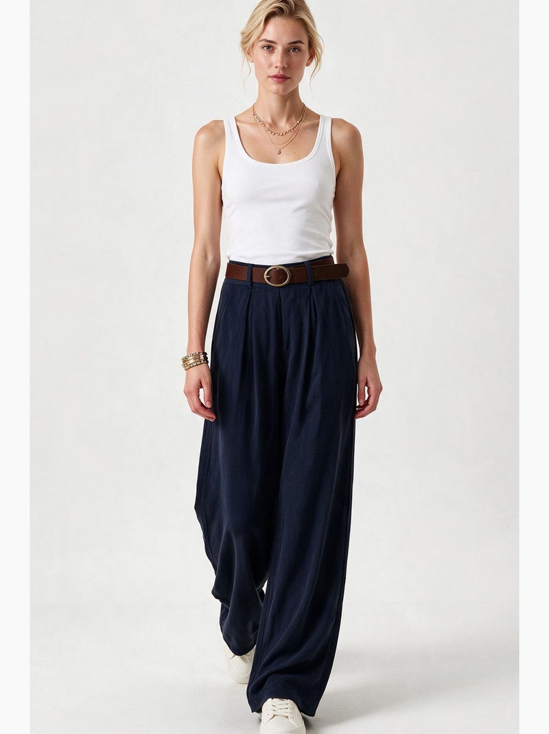 Rechte broek istanbul Marineblauw - Kiabi