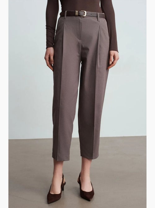 Rechte broek met ceintuur dilvin - Kiabi