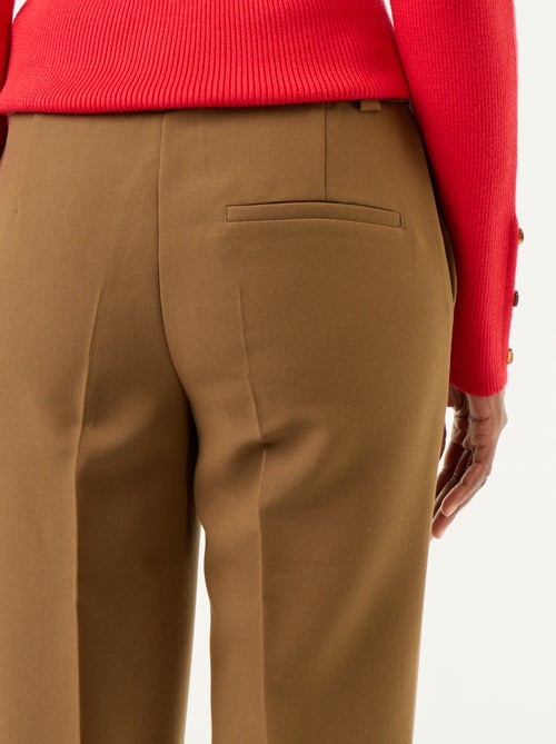 Rechte broek met ceintuur in de taille - Kiabi