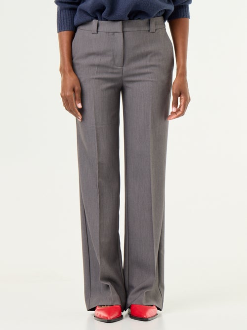 Rechte broek met ceintuur in de taille - Kiabi