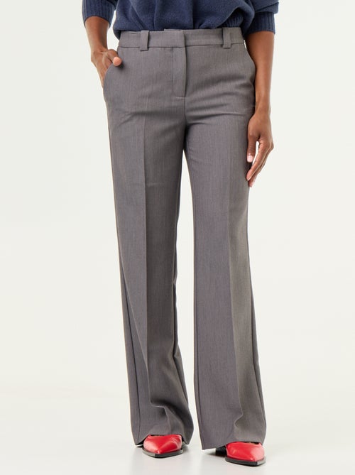Rechte broek met ceintuur in de taille - Kiabi