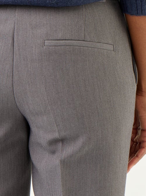 Rechte broek met ceintuur in de taille - Kiabi