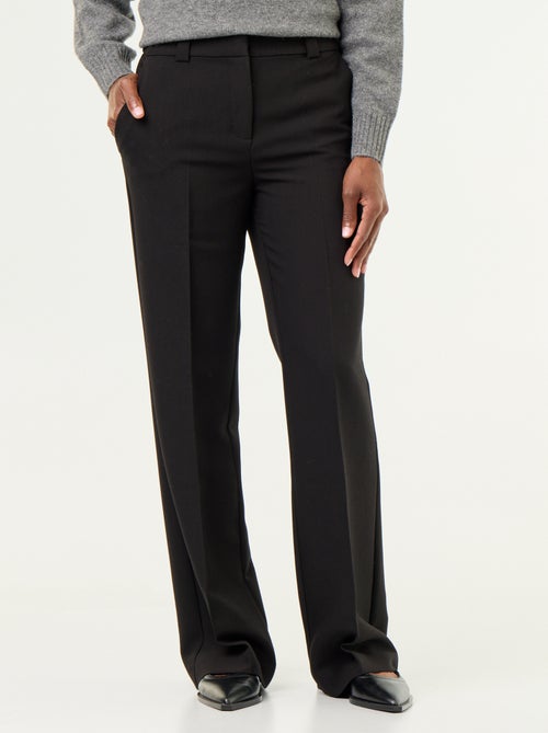 Rechte broek met ceintuur in de taille - Kiabi