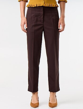 Rechte broek met hoge taille