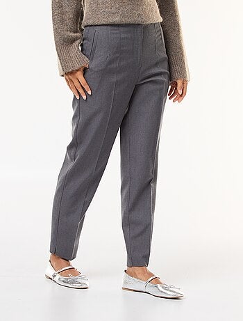 Rechte broek met hoge taille