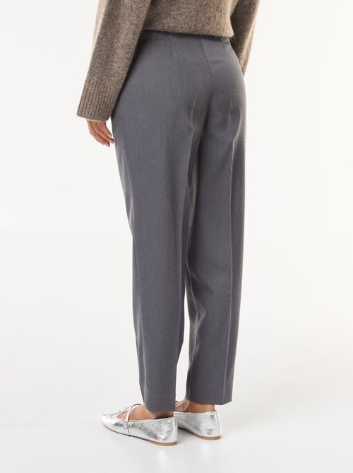 Rechte broek met hoge taille - Kiabi