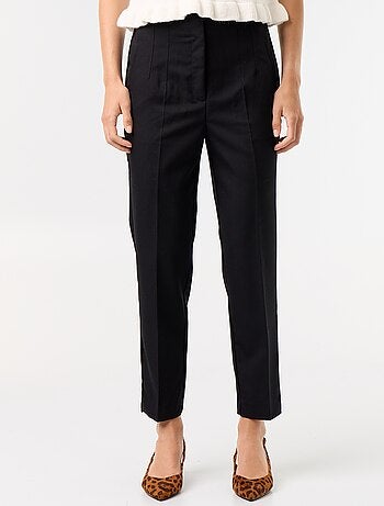 Rechte broek met hoge taille