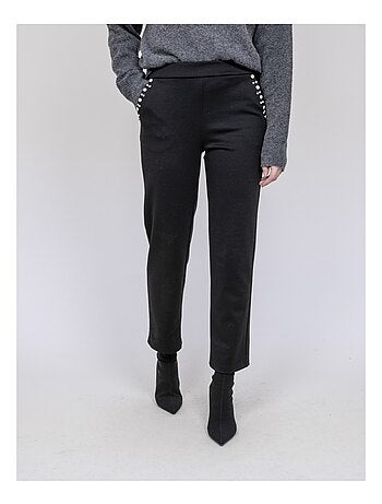 Rechte broek met strassdetails esmena