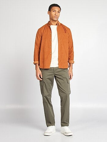 Rechte broek met veel zakken