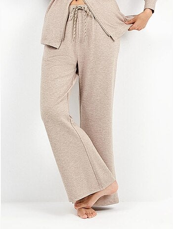 Rechte broek met vilt