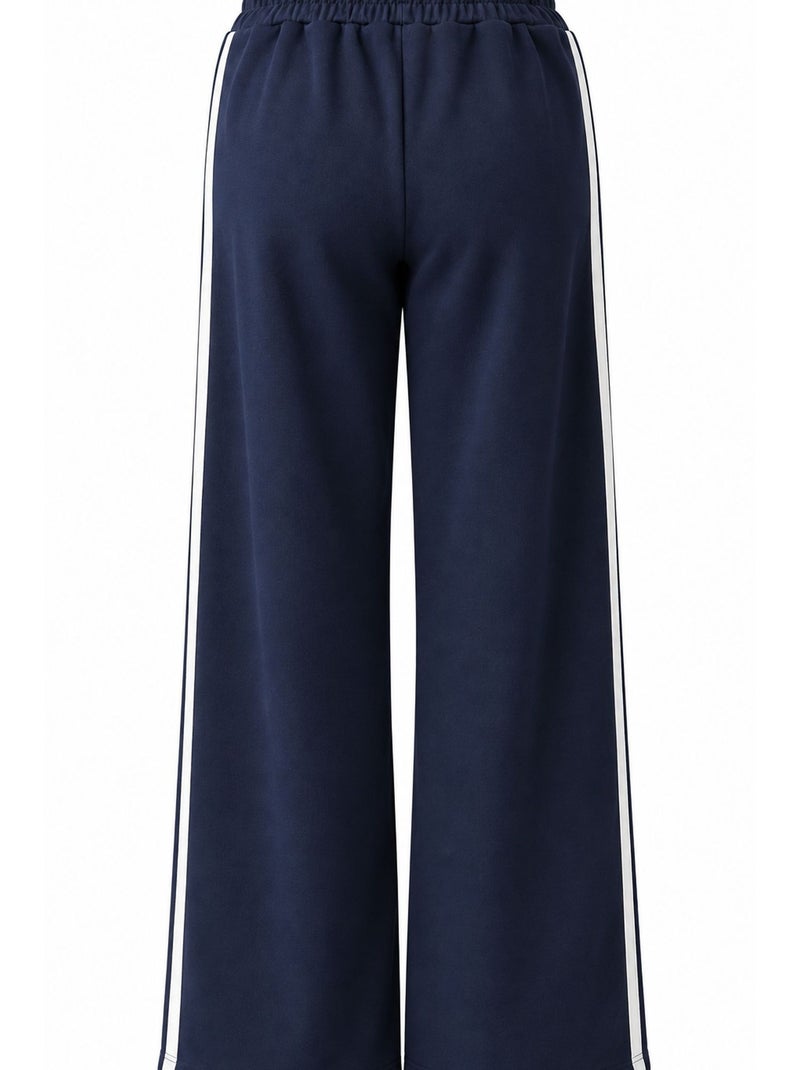 Rechte broek mixray Marineblauw - Kiabi