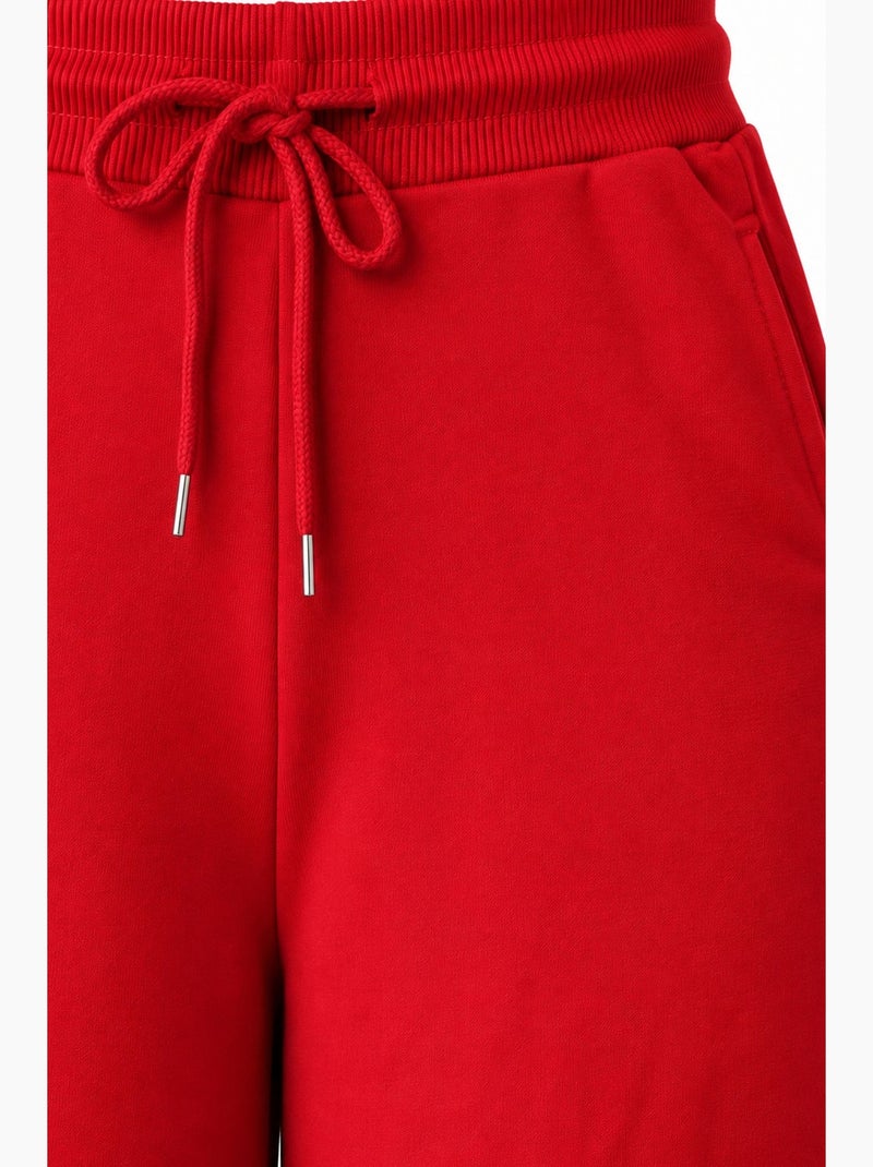 Rechte broek mixray Rood - Kiabi